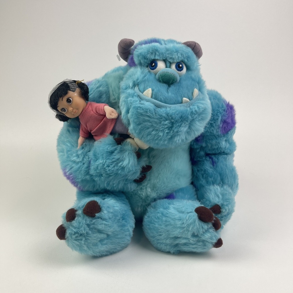 Disney Store Sully Monsters Inc Plush Stuffed Toy Movie Character Pixar